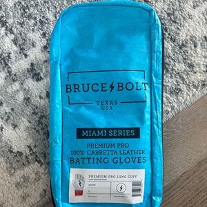 NWT BRUCE BOLT BATTING GLOVES